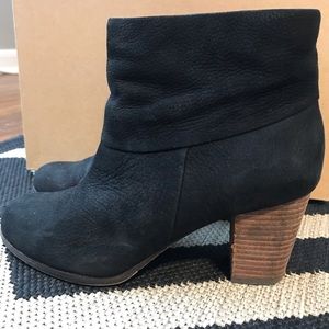 Cole Haan Cassidy Zipper Nubuk Booties (US 7)